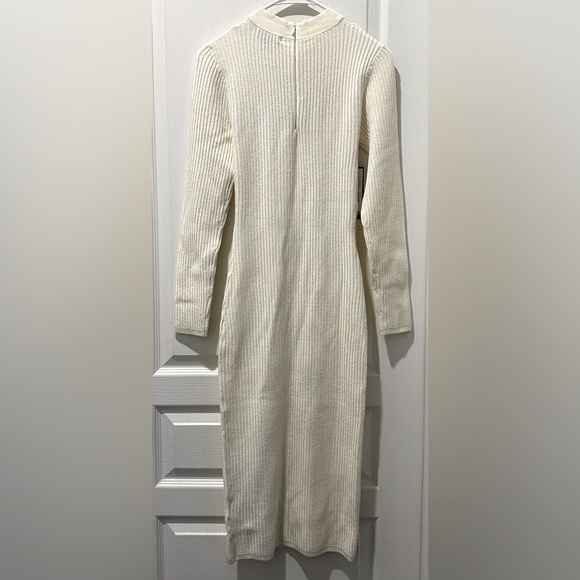 NWT Marciano Long Sleeve Poetic Ribbed Knit Midi Bodycon Sweater Dress - Picture 7 of 10